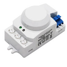 5.8GHz HF System LED Microwave 360 Degree Motion Sensor Light Switch Body Motion Detector,White 2024 - buy cheap