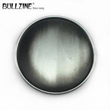Bullzine wholesale zinc alloy retro round blank DIY belt buckle pewter finish FP-03353 fashion jeans gift belt buckle 2024 - buy cheap