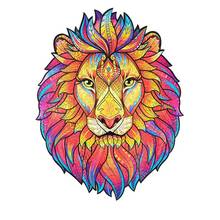 Unique Wooden Jigsaw Puzzles Mysterious Lion Puzzle Gift For Adults Kids Educational Puzzle Fabulous Gift Interactive Games Toy 2024 - buy cheap
