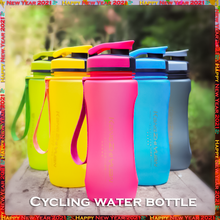 Garrafa de água portátil 600ml, garrafa de suco de plástico fosco para viagem, acampamento, ciclismo, ao ar livre 2024 - compre barato