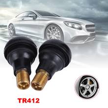 10/25/50Pcs Universal TR412 Snap-in Car Tubeless Tyre Valve Stems Rubber Copper Vacuum Tire Air Valve for Auto Motorcycle Parts 2024 - buy cheap