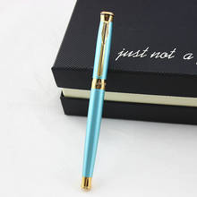 DIKA WEN 8021 Luxury Gold clip Roller Ball Pen with  Gift Box Ballpoint Pens Smooth Writing Stationery Metal ballpoint pen 2024 - buy cheap