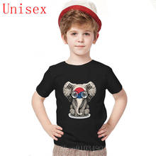 Baby Elephant with Glasses and South Korean Flag clothes vetement kids clothes boys Latest popularity Unique Formal Stylish 2024 - buy cheap