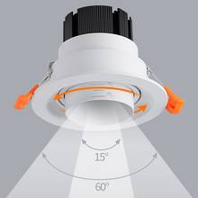Luminária led de teto retrátil, 15w, 10w, lâmpada embutida redonda, de 220v 110v para quarto, cozinha e áreas internas 2024 - compre barato