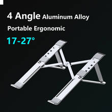 4 Angles X Style Bracket Adjustable Folding Aluminum Laptop Stand Notebook Holder Desk For Chromebook Macbook Pro Air 7-15 Inch 2024 - buy cheap