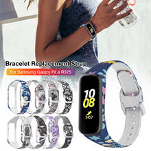 Pulseira de relógio de silicone pulseira de pulso inteligente pulseira de substituição pulseira acessórios para samsung galaxy fit-e r375 2024 - compre barato