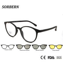 SORBERN-Gafas de conducción para coche Unisex, lentes polarizadas de visión nocturna, con Clip magnético, antiazul, graduadas 2024 - compra barato