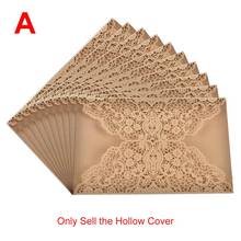 10PCS Wedding Invitations Card Flower Pattern Laser Cut Lace West Cowboy Customize Greeting Card Wedding Party Supplies 2024 - buy cheap