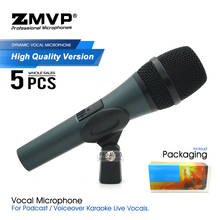 5 pçs/lote versão de alta qualidade 845 microfone com fio profissional super-cardióide 845s handheld mic para karaoke vocais ao vivo estágio 2024 - compre barato