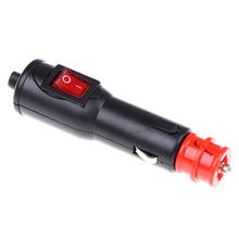 NEW 1PCS 12V-24v High Power Male Car Cigarette Lighter Socket Plug Connector with red on/off switch 2024 - buy cheap