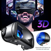 VRG Pro-Gafas de realidad Virtual 3D, gran angular, Pantalla Completa, Visual VR, para teléfono inteligente de 5 a 7 pulgadas, dispositivos 2024 - compra barato