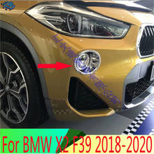 For BMW X2 F39 2018 2019 2020 ABS Chrome Front Fog Light Lamp Cover Trim Molding Bezel Garnish Sticker 2024 - buy cheap