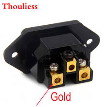 Thouliess-Adaptador de toma de corriente IEC hembra, toma de Audio chapado en oro y Rodio, 1 unidad 2024 - compra barato