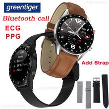Greentiger L7 Смарт-часы с Bluetooth вызовом для мужчин ЭКГ PPG монитор сердечного ритма кровяного давления IP68 Водонепроницаемые умные часы Android IOS VS 2024 - купить недорого