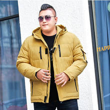 Winter Jacket For Men Large size 8XL 9XL 10XL Hooded Park Thermal Jacket Thick and Warm Loose Cotton Coat 2024 - buy cheap