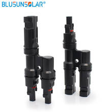 Blusunsolar 5 Pairs/lot 2 To 1 Branch Solar Branch Connector Suitable For 2.5mmsq 4.0mmsq 6.0mmsq Solar Cable 2024 - buy cheap