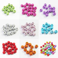 (Choose Size/Color First) Wholesale  6mm/8mm/10mm/12mm  Chunky  Acrylic  Solid Crack  Beads 2024 - buy cheap