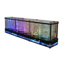 Imitate Full Color RGB Glow Tube Clock LED Music Spectrum DIY Kits Decor Gift Drop Shipping 2024 - buy cheap