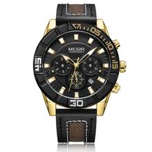 ,MEGIR Army Military Sport Date Analog Quartz Wrist Watch Fashion Stainless  Men Relogio Masculino Casual Male Clock Wristwatch 2024 - buy cheap