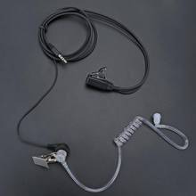 Segurança de vigilância clara enrolado acústico tubo de ar fone de ouvido ptt para iphone samsung huawei htc lg sony telefone móvel 2024 - compre barato