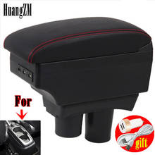 BIG SPACE+LUXURY+USB armrest Storage content box stowing tidying FIT FOR Peugeot 301 NEW citroen c Elysee 2012-2016 2024 - buy cheap