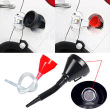2 in 1 Plastic Funnel Can Spout For Oil Water Fuel Petrol Diesel Gasoline 2018 New Arrive High Quality Car Accessories Black 2024 - buy cheap