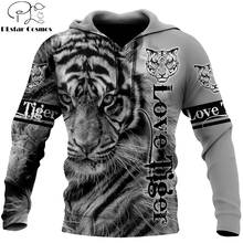 Animal Beautiful Love Tiger 3D All Over Printed Unisex Deluxe Hoodie Men Sweatshirt Zip Pullover Casual Jacket Tracksuits DW0289 2024 - buy cheap