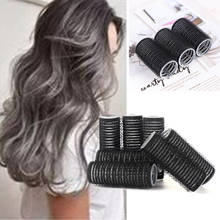 4/6/8 PCS Professional Self Grip Hair Rollers Black Large Hair Curler Pro Salon Hairdressing Curlers DIY Styling Setting Tool 2024 - buy cheap