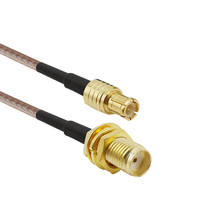 Cabo coaxial coax mcx macho para sma fêmea, conector reto 2-15 metros 2024 - compre barato