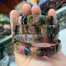 natural tourmaline stone bracelet natural energy jewelry bangle for woman for gift wholesale ! 2024 - buy cheap