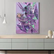 Engraçado valentine d4c jojo bola de aço correr sbr parede arte da lona decoração poster impressões para sala estar quarto decoração pintura 2024 - compre barato