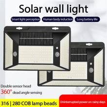 316LED Solar Light Outdoor Solar Lamp Powered Sunlight for Outdoor Garden Security Night Wall Light Solar Lamp Garden Decoration 2024 - buy cheap