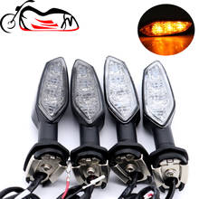 Luz led indicadora de seta para kawasaki, acessórios para motocicleta z1000sx z1000 z750 z250sl embutida z900 z800 z300 2024 - compre barato