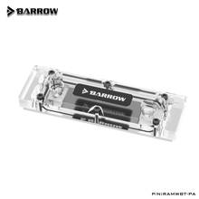 Barrow RAM-Bloque de refrigeración por agua, radiador transparente refrigerado de 2 piezas RAM, 2 canales con cubierta de Metal, 1 bloque + 2 cubiertas RGB 2024 - compra barato