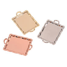 1:12 Dollhouse Miniature Accessories Mini Metal Plate Simulation Tray Model Toys For Doll House Decoration Baby Furniture Toy 2024 - buy cheap