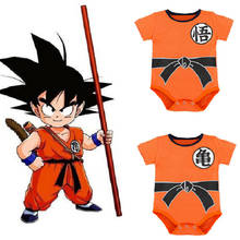 Summer Short Sleeve Baby Romper Goku Cotton Jumpsuit Romper Boys Girls Clothes For 0-3 Years Newborn 2024 - buy cheap