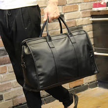 Men Business Bags Totes High  Quality PU Leather Men's Briefcase Messenger Bag for Gentlemen Document case Portfolio Office Bag 2024 - buy cheap