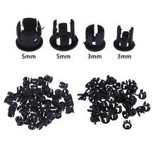 50pcs Black Plastic 3mm 5mm Lamp LED Diode Holder Black Clip Bezel Socket Mount Useful 2024 - buy cheap