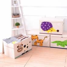 Casa dos desenhos animados guarda-roupa armário caixa de armazenamento dobrável à prova de poeira saco de armazenamento organizador brinquedo das crianças caixa de armazenamento com tampa 2024 - compre barato