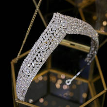 Corona de cristal barroca para el pelo, tocado de princesa para boda, corona de cumpleaños 2024 - compra barato