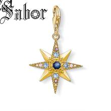 Lucky Golden Royalty Star Pendant Charm Fit Bracelet Necklace Sliver Bohemia New Fashion Jewelry for Women Men Gift thomas 2024 - buy cheap