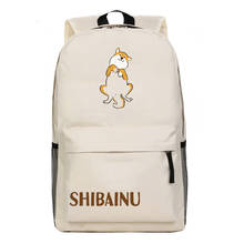 Mochila japonesa de animais shiba inu, mochila casual feminina de desenho animado doge, mochila escolar de grande capacidade para viagem para homens e mulheres 2024 - compre barato
