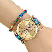 Bracelet watch Handmade Ladies Vintage Quartz Watch Dreamcatcher Friendship Watches multicolore en option bayan kol saati 03* 2024 - buy cheap