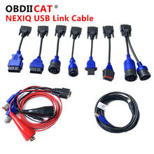 USB Link Full set Cables For Ne-xiq-2 Truck 125032 Add Bluetooth Heavy Duty Truck Diagnostic Tool Cables 2024 - buy cheap