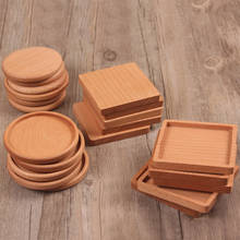 Tea Coffee Cup Pad Square Round Durable Drink Mat Placemats Decor Home Table Heat Resistant Walnut Wood Coasters 1 Pcs 2024 - buy cheap