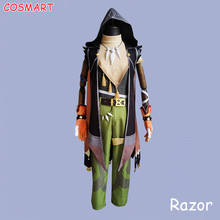Мужской игровой костюм Genshin Impact Razor Leizei, униформа «Легенда о беге», воротник волка, костюм для косплея на Хэллоуин, любой размер 2024 - купить недорого