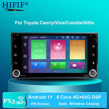 Radio con GPS para coche, reproductor con Android 10, IPS, 8 núcleos, DVD, para Toyota RAV4, Corolla, EX, Vios, Vitz, Hilux, Terios, Avanza, Fortuner, Prado 2024 - compra barato