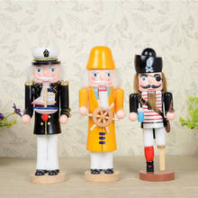 s 25cm Movable puppets pirate captain navy Nutcracker puppet soldiers,hand-painted walnut soldiers children toy 3pcs/lot D318 2024 - buy cheap