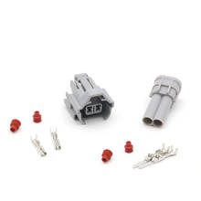 Nippon denso conector injetor de combustível, ranhura superior macho e fêmea à prova d'água de 2 pinos, 5 conector 6189-0060 2024 - compre barato