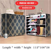 Multi-layer DIY Combination Dust-proof Cloth Shoe Cabinet Folding Fabric Shoes Rack Organizer Simple Shoe Storage Cabinet 2024 - buy cheap